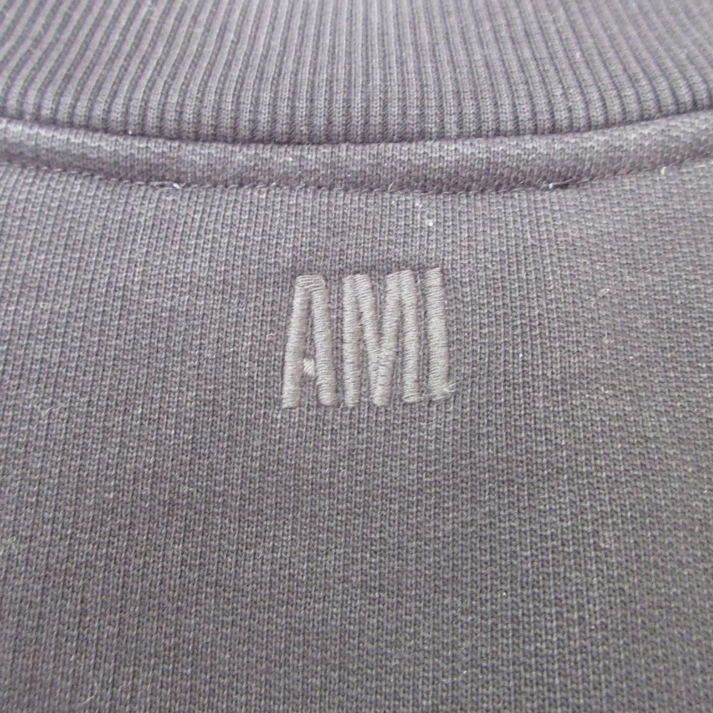 美品 AMI PARIS アミ パリス アレクサンドルマテュッシ カレッジロゴプリント スウェット トレーナー サイズS ネイビー メンズ レディース 古着 中古 USED AMI Alexandre Mattiussi トレーナー スウェット 「AMI PARIS」アミ