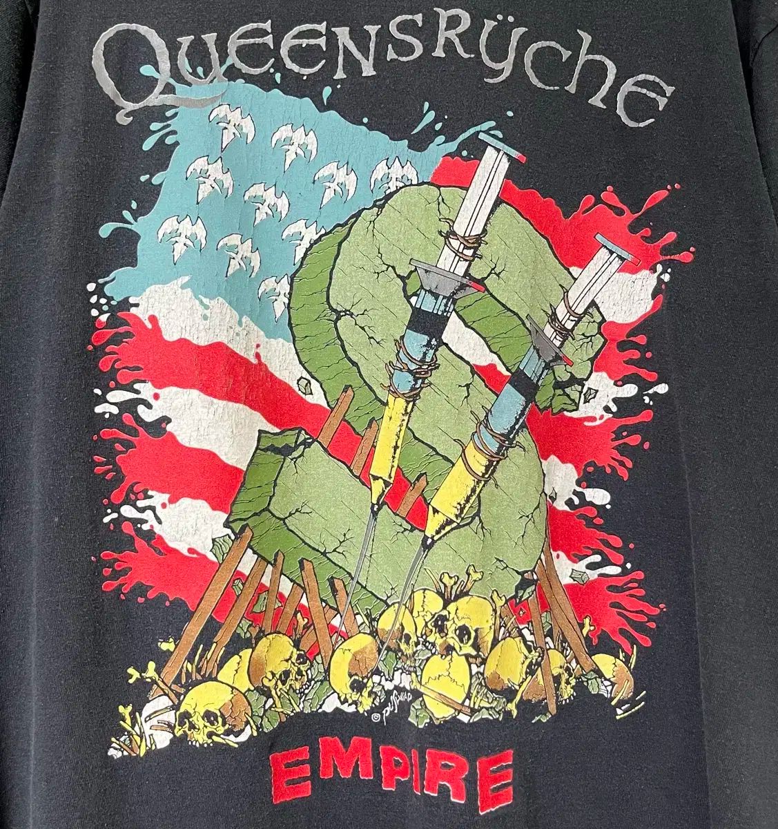 90s ヴィンテージ バンドTシャツ 半袖 Tシャツ ／ queensryche