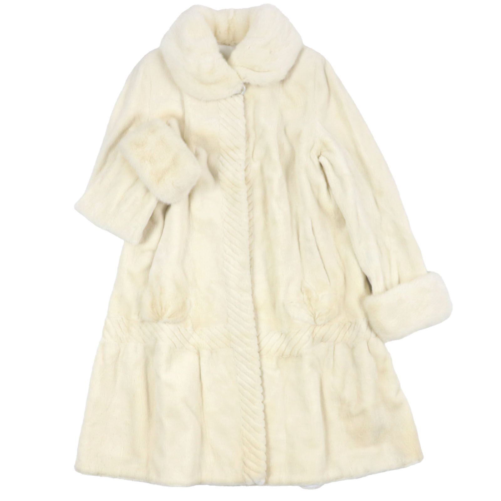 極美品▽ROYAL CHIE ロイヤル チエ パールホワイトミンク MINK
