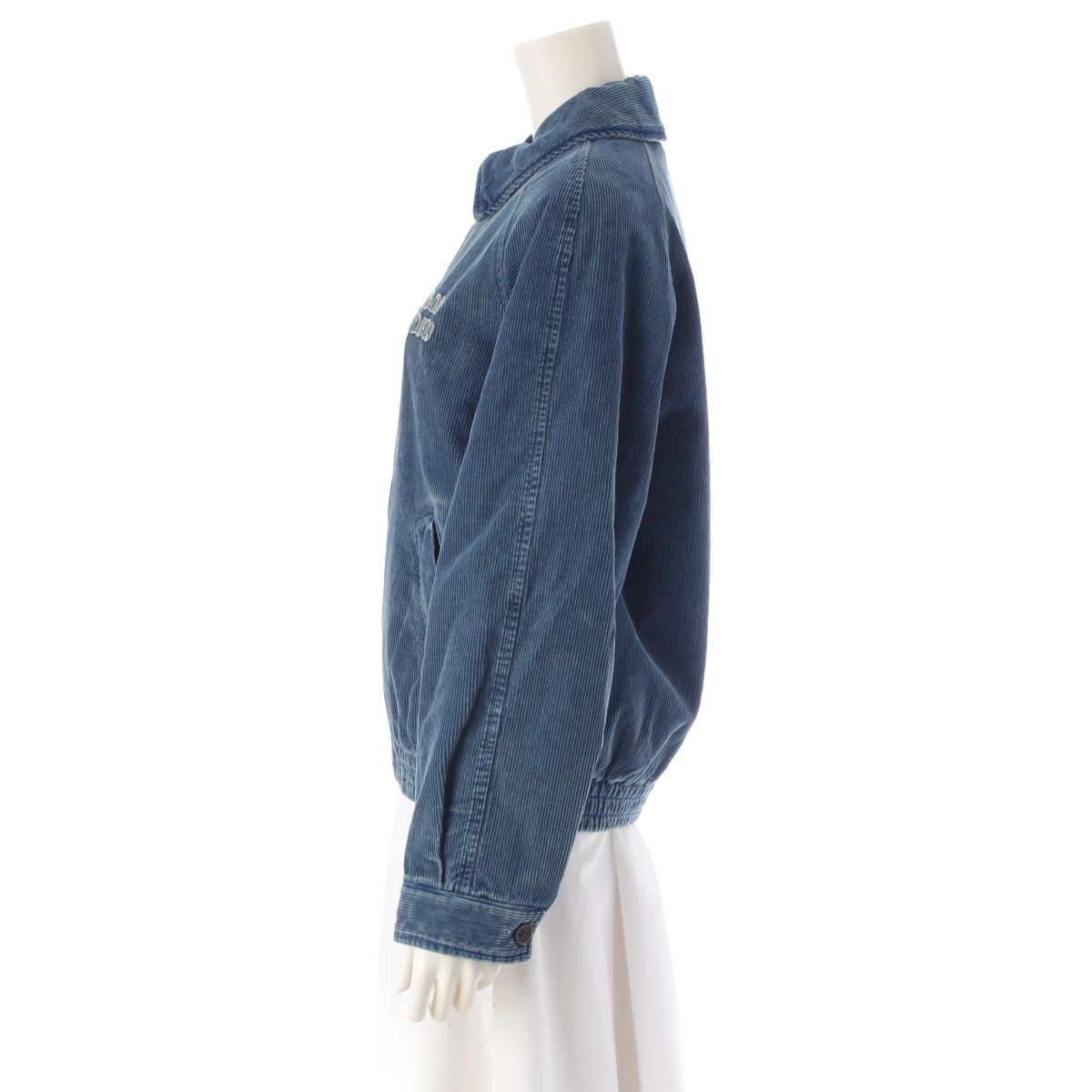 ミュウミュウ 25SS コットン ロゴ ウォッシュド フロック加工