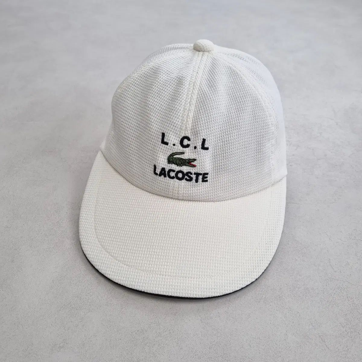 90S ヴィンテージ LACOSTE ラコステ 帽子 ー OS