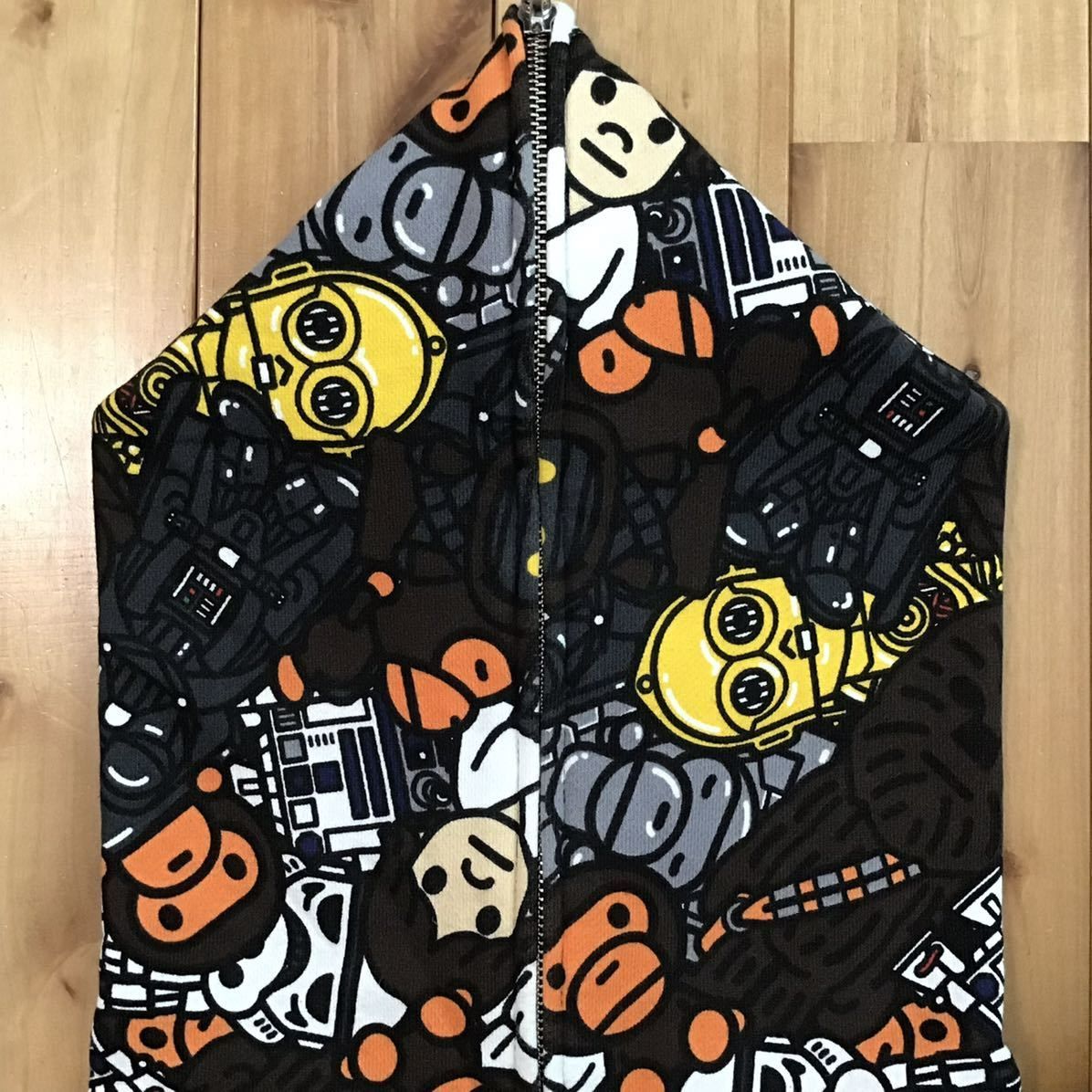 A Bathing Ape Star Wars パーカー　サイズL BAPE × starwars milo full zip hoodie galaxy space A Bathing Ape