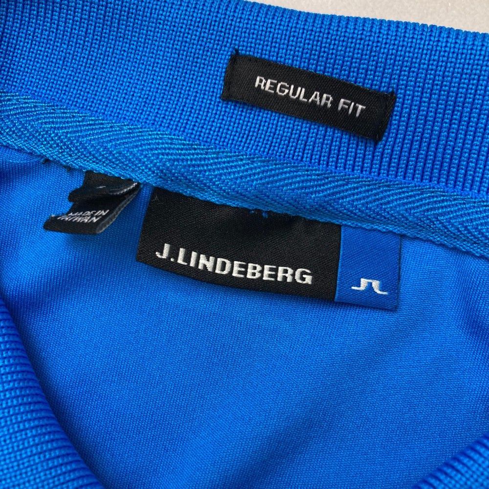 サイズ：S J.LINDEBERG ジェイリンドバーグ 半袖ポロシャツ 総柄