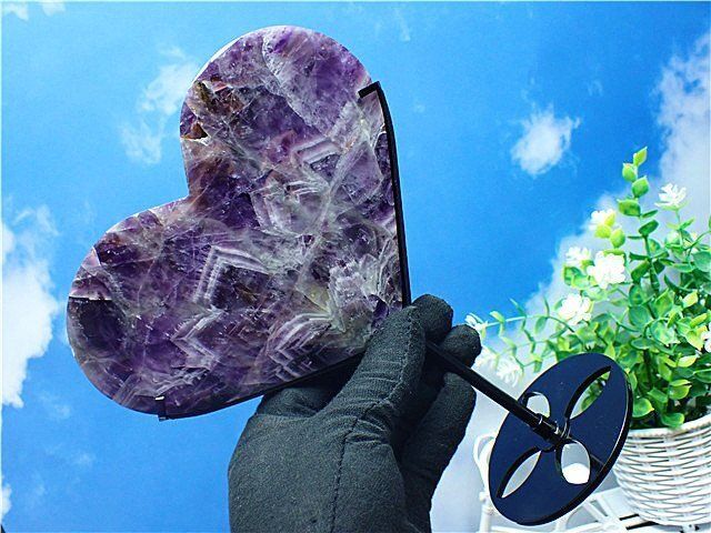 天然～愛の守護石～夢幻紫水晶アメジスト丸玉YTB83G1/164G04 天然～愛の守護石～夢幻紫水晶アメジスト卵形原石B86G3/39G01B