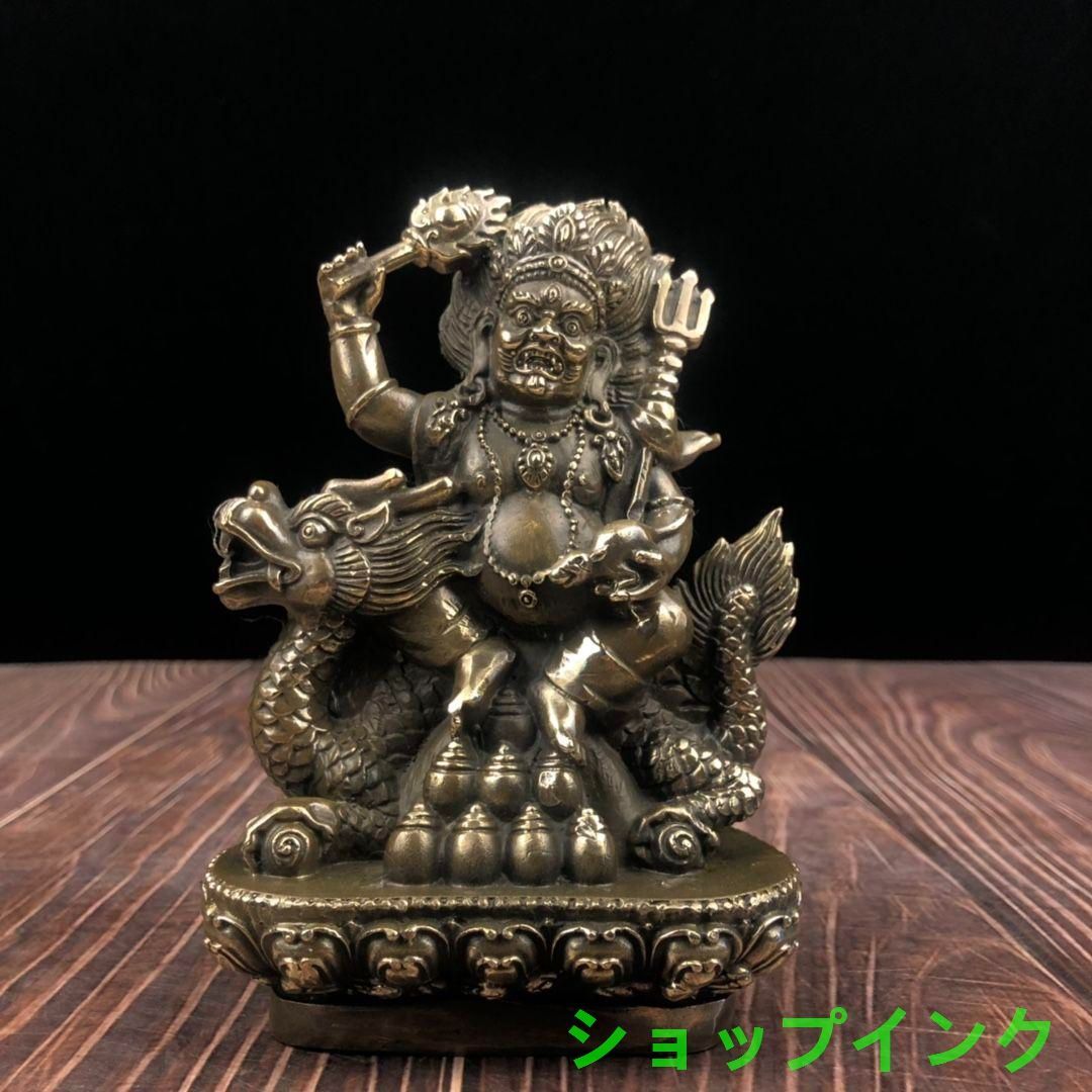 騎竜黄財神仏像 現代工芸品 美術品 置物 【公式通販】