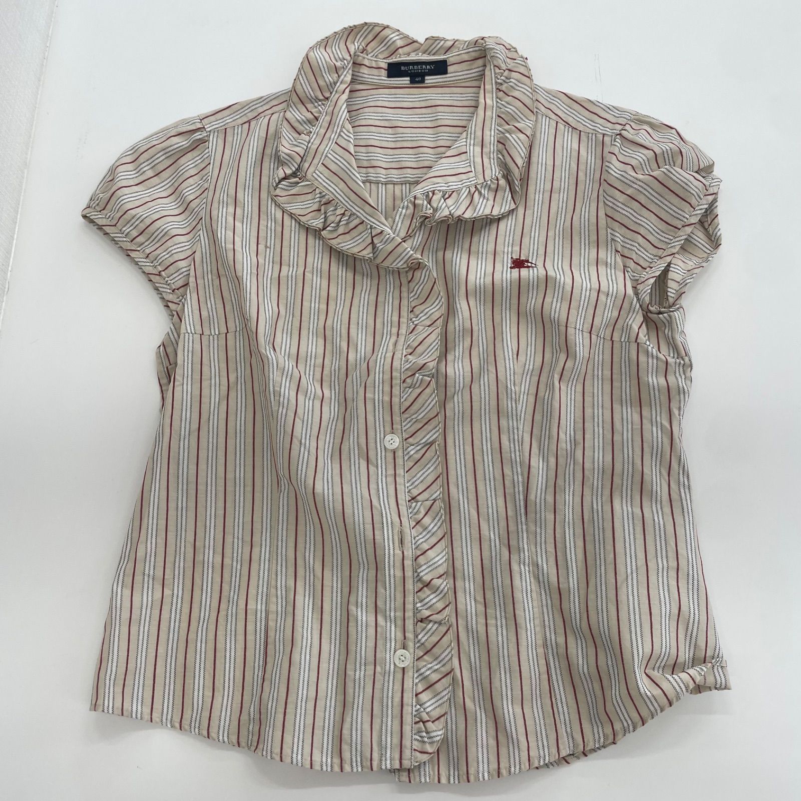 BURBERRY LONDON レース半袖ブラウス