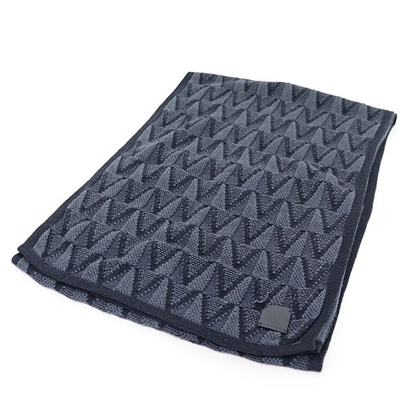 ルイヴィトン マフラー エシャルプ・ガストン V グレー コットン85%/カシミヤ15% M70044【中古】 ルイヴィトン マフラー エシャルプ・ガストン V グレー コットン85