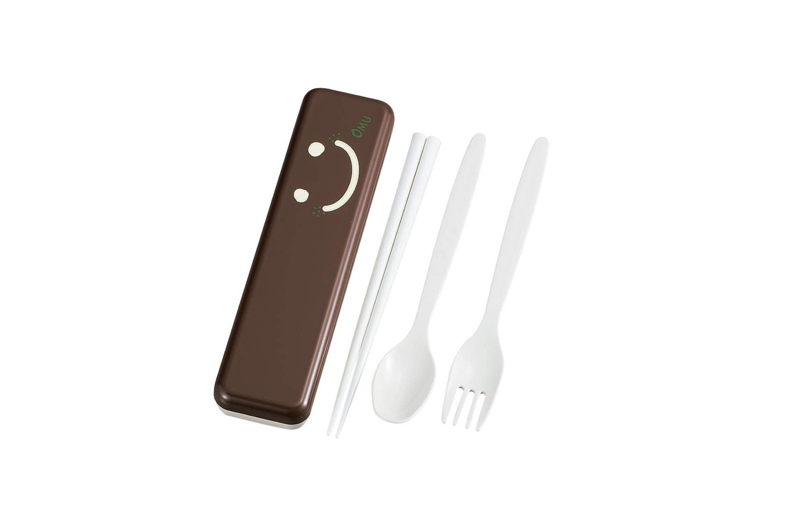 【特価商品】たつみや カトラリートリオセット まよよ(ブラウン) 『OMU SMILE(オムスマイル)』 日本製