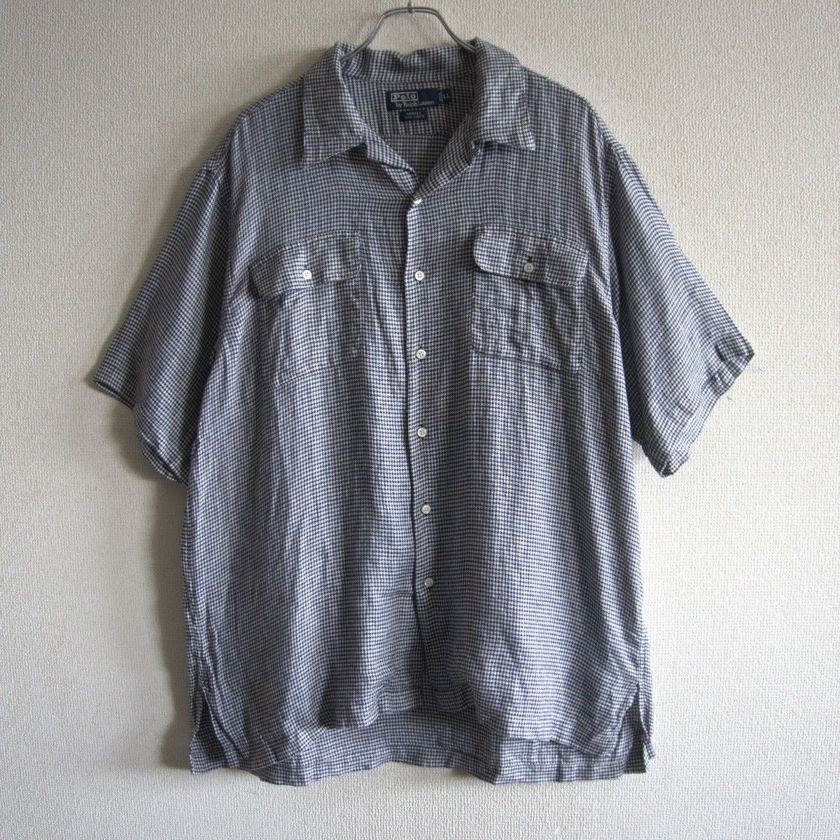 Polo Ralph Lauren【現行タグ】QRコード リネン 麻 ブルー Polo Ralph Lauren【現行タグ】QRコード リネン 麻 ブルー