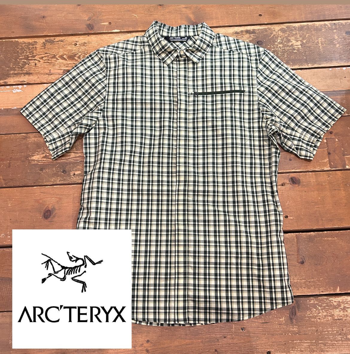 ARC'TERYX 長袖 スナップボタン チェックシャツ M ARC'TERYX