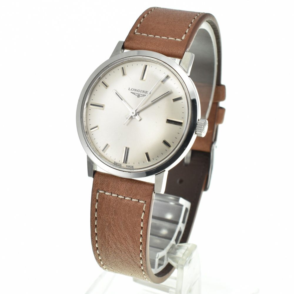 ロンジン LONGINES ヴィンテージ SS/レザー 手巻き メンズ 良品
