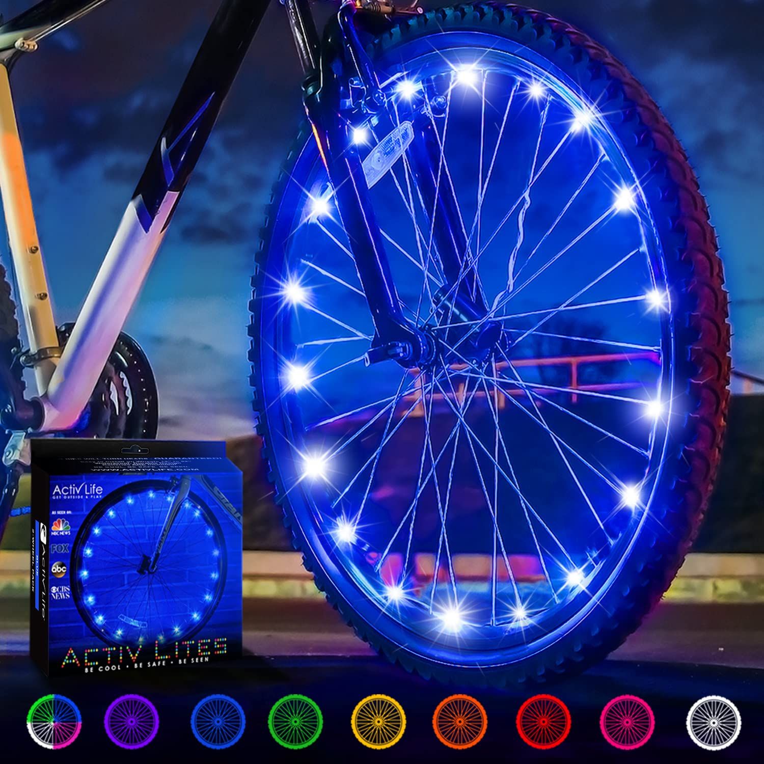 自転車 Activ Life(アクティブライフ) 自転車スポークライト(1 タイヤ