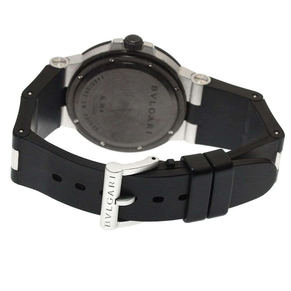 ブルガリ BVLGARI AL38A アルミニウム デイト 自動巻き メンズ_