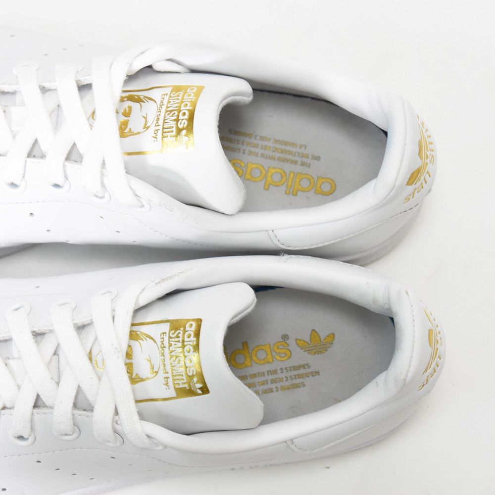 Aランク】adidas stan smith アディダス スタンスミス スニーカー メンズ 27.0cm ホワイト 白 ゴールド 金ロゴ GY5695  - メルカリ