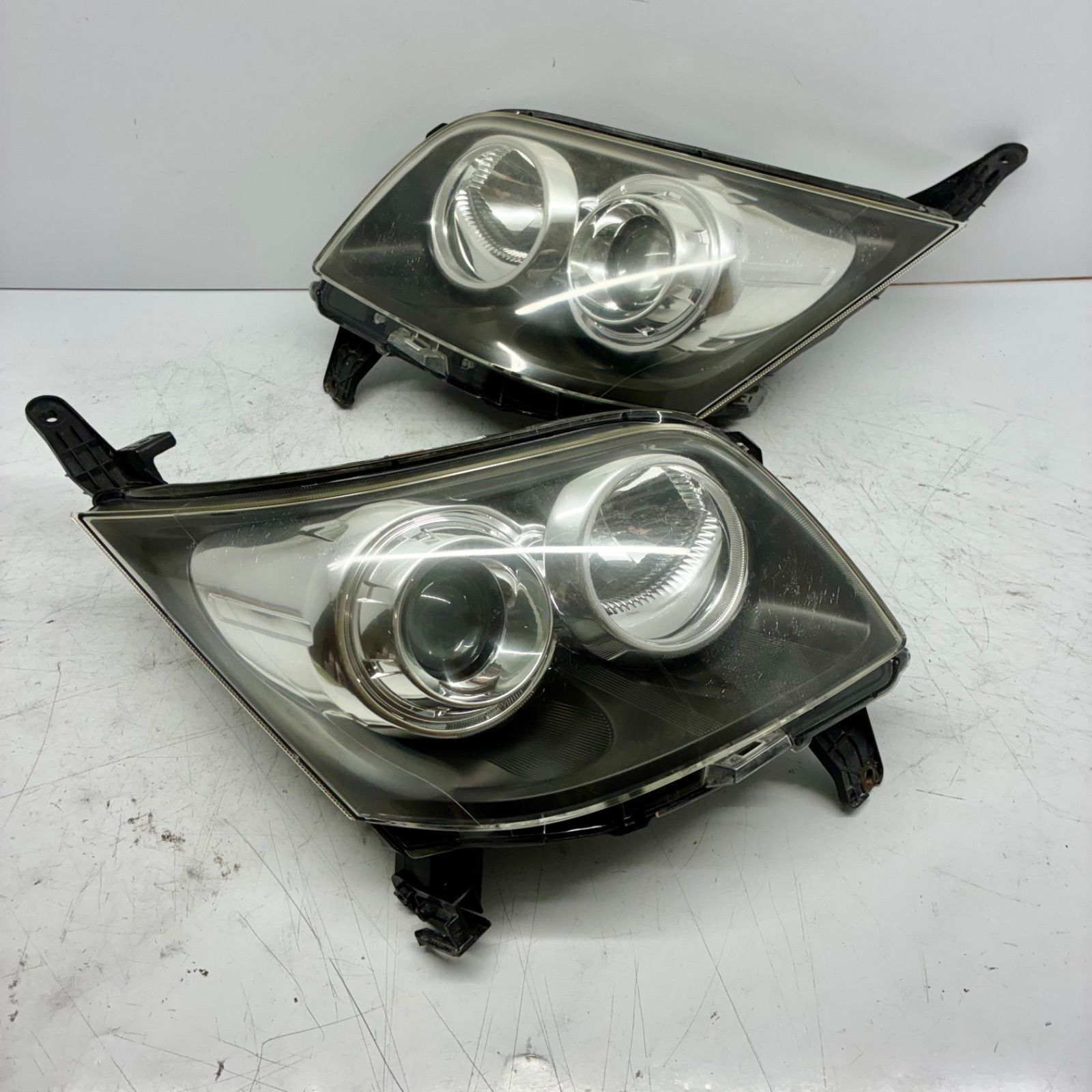 コーティング済 ダイハツ L175S L185S ムーヴ カスタム ヘッドライト ランプ レンズ 左右セット LR HID レベ付 koito 100-51867 P70621