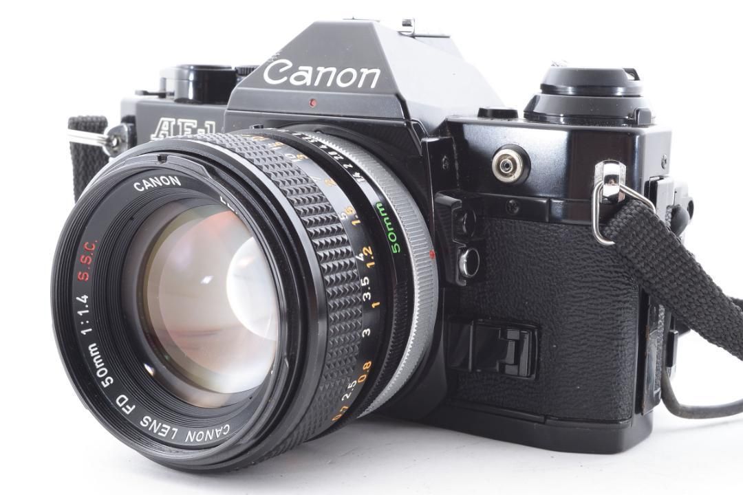 完動 Canon AE-1 PROGRAM ブラック 50mm F1.4 SSC