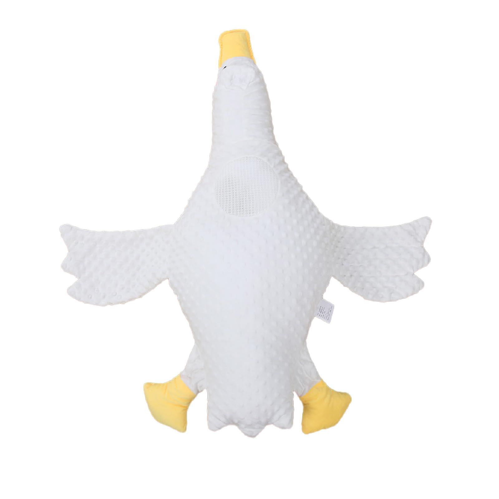 CAWKAY ベビー枕 赤ちゃん枕 抱き枕 ベビークッション グース ガチョウ 快眠 添い寝 寝返り 向き癖 絶壁 寝ハゲ 防止 出産祝い ホワイト ストラップ無し ホワイト ストラップ無し