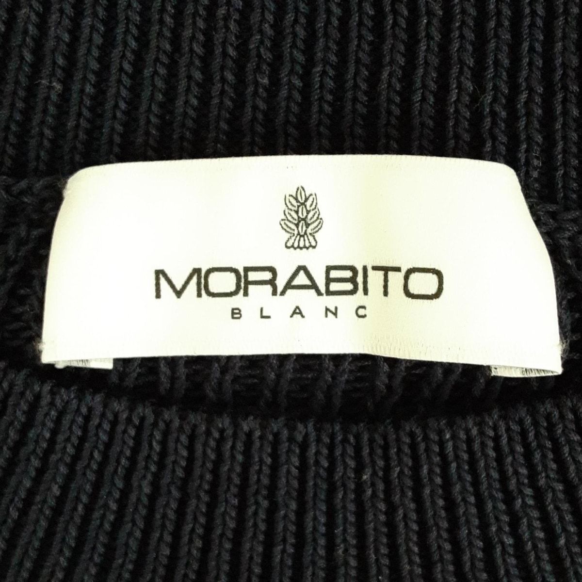 MORABITO モラビト 長袖セーター サイズ38 M レディース - ネイビー クルーネック|リボン