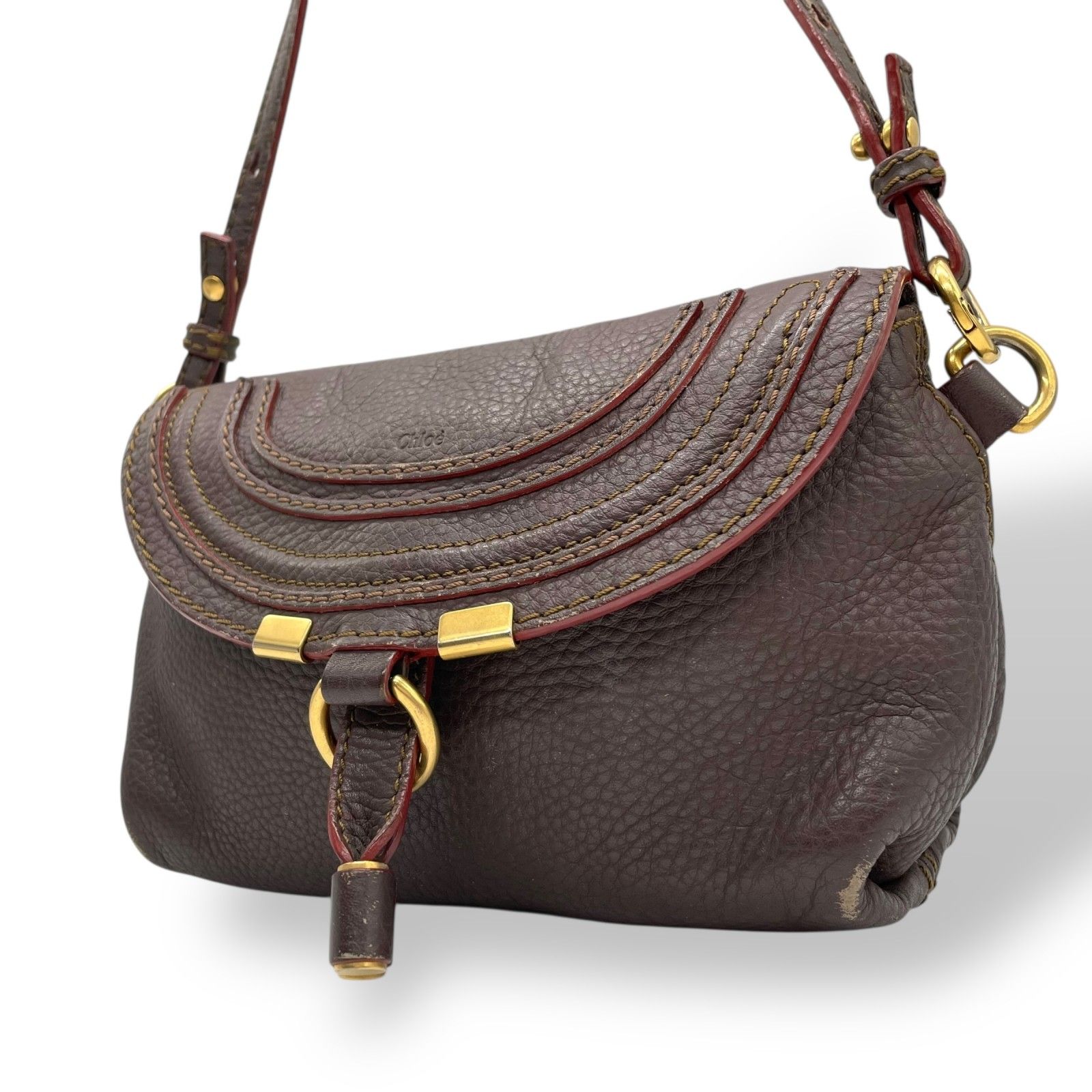 美品 Chloe クロエ マーシー ショルダーバッグ 茶 購入 ブラウン 美品 Chloe クロエ マーシー ショルダーバッグ 茶 購入 ブラウン