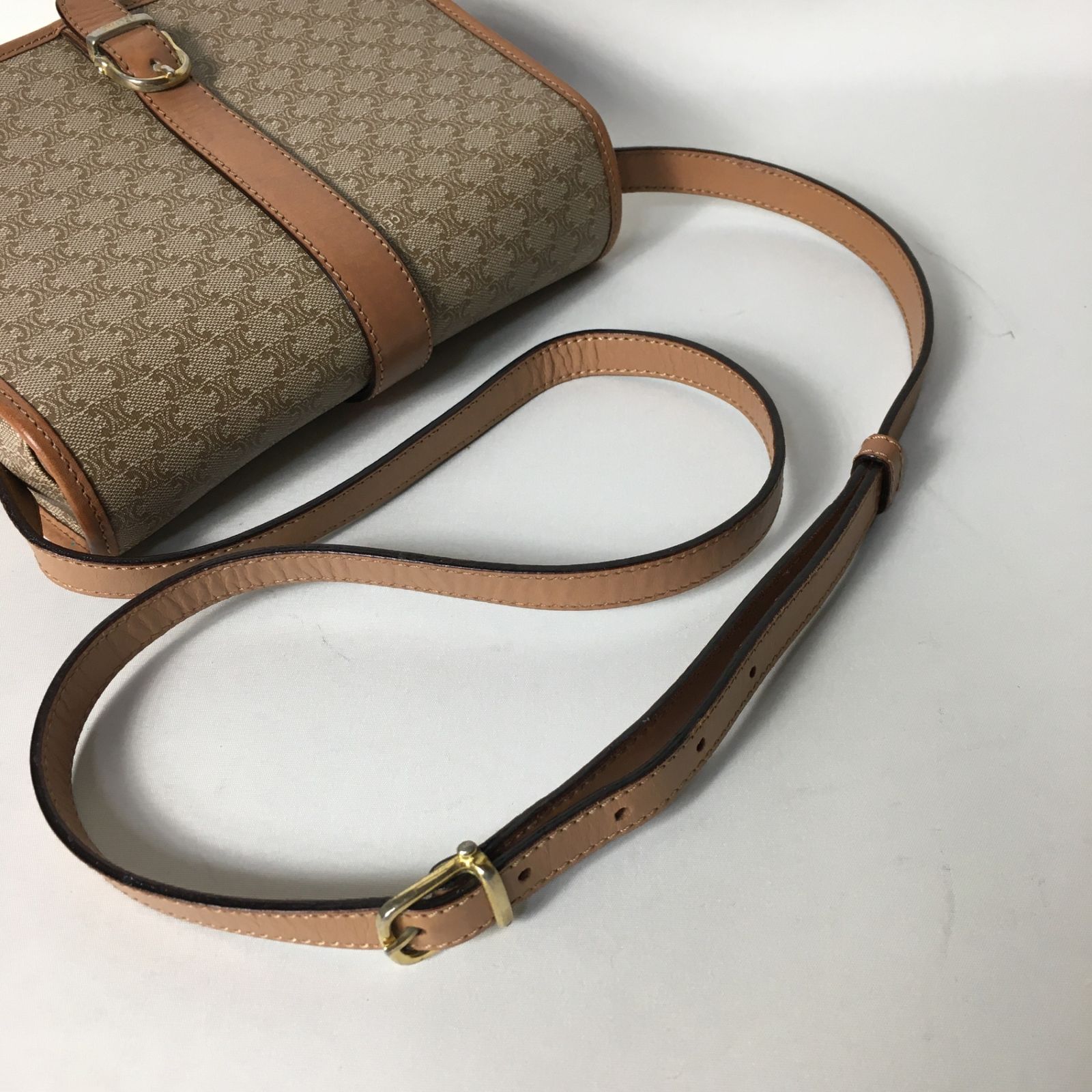 2505-239｜美品｜セリーヌ ショルダーバッグ ブラウン マカダム柄 2505-239｜美品｜セリーヌ ショルダーバッグ ブラウン マカダム