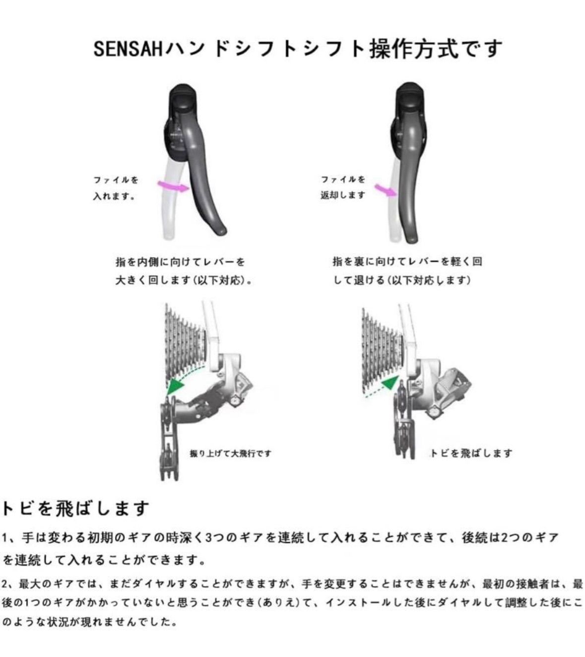 SENSAH】 STIレバー 自転車左右変速機・シフター 2×11速 【公式通販】