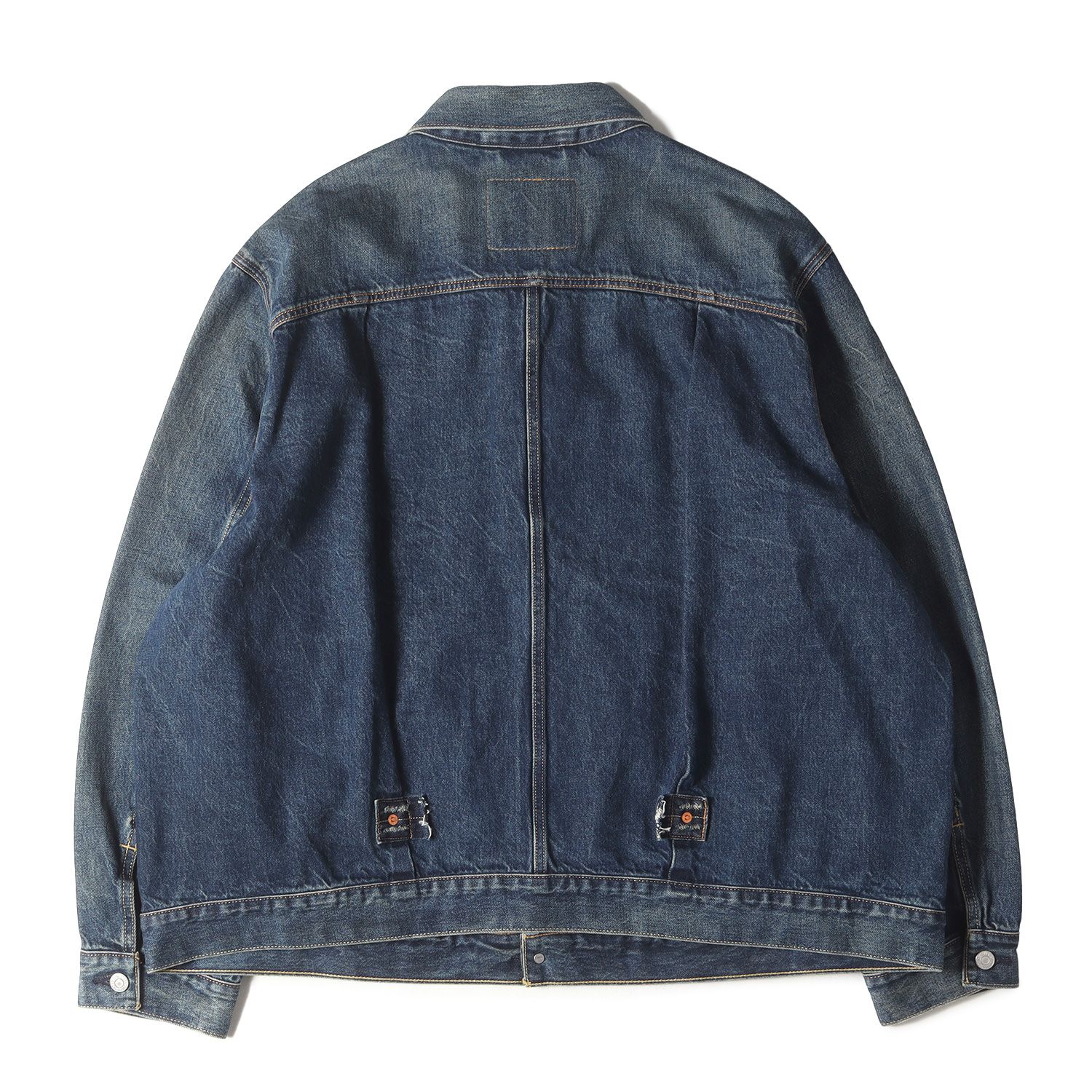 Levis リーバイス ジャケット インディゴ サイズ XXL 人気モデル Tバック 24SS EDIFICE 30周年別注 大戦 1st デニム トラッカー ジャケット アウター Gジャン ブルゾン 上着 コラボ メンズ