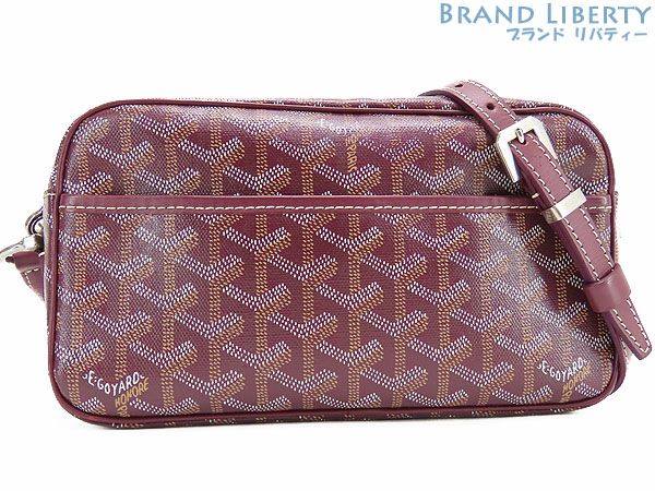 【美品】ゴヤール　GOYARD　カップヴェール PM バッグ　斜め掛け ショルダーバッグ　ポシェット　ポーチ　ボルドー　PVC レザー