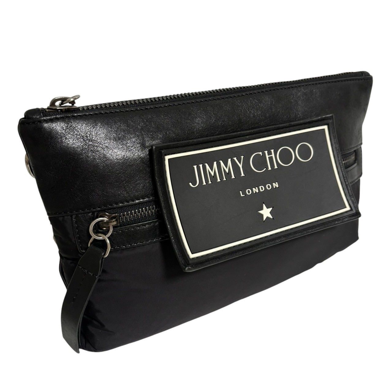 JIMMY CHOO ジミーチュウ ショルダーバッグ 黒 クラッチ 2way 【公式通販】