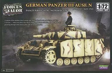 [Used] Plastic Model 1/72 III Tank N Type German Army Norway 1945 [87011]
