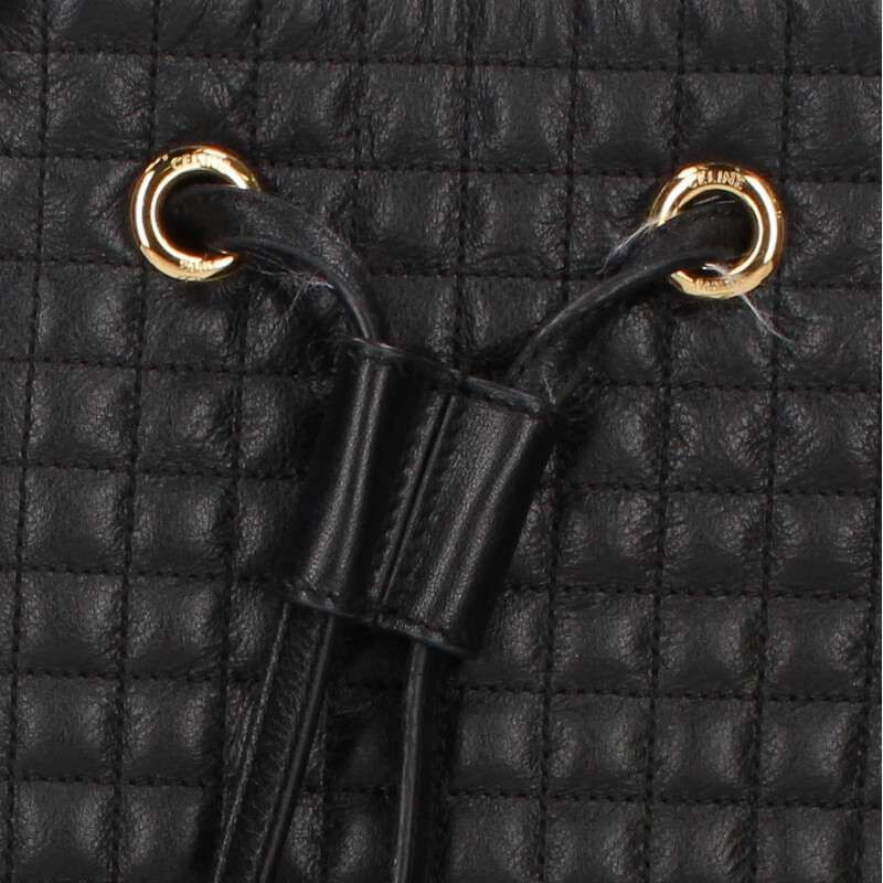 CELINE バックパック セリーヌ キルティングCチャームレザーリュック/バックパック