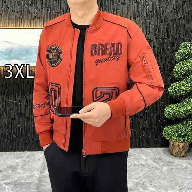 3XL メンズ ファッション 服 男性用 オシャレ シンプル 大人 かっこいい ストリート ベースボール ジャケット レター トップス カジュアル ハイエンド