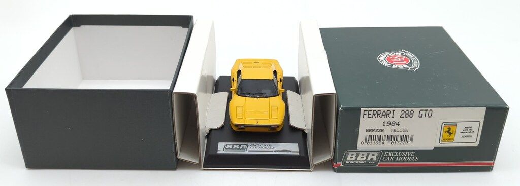 BBR 1/43EXCLUSIVE CAR MODEL Ferrari 288 GTO 1984 Yellow