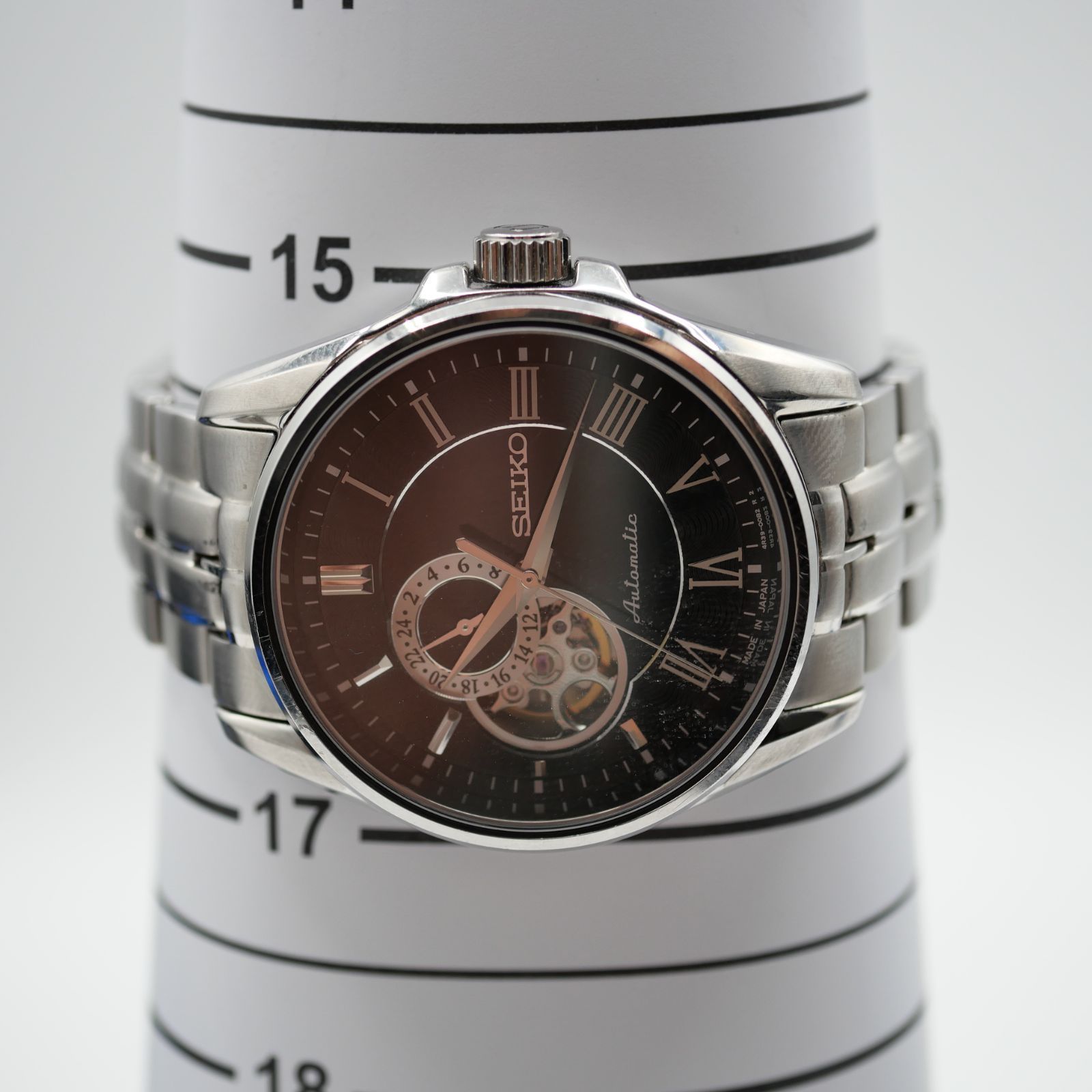 SEIKO セイコー 自動巻き プレサージュ 4R39-00B0 AT メンズ