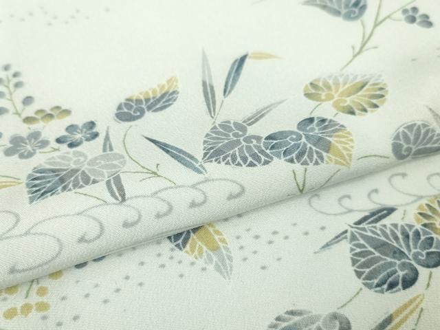 平和屋本店□極上 洗える最高級着物 ＜英＞はなぶさ謹製 小紋 単衣 飛