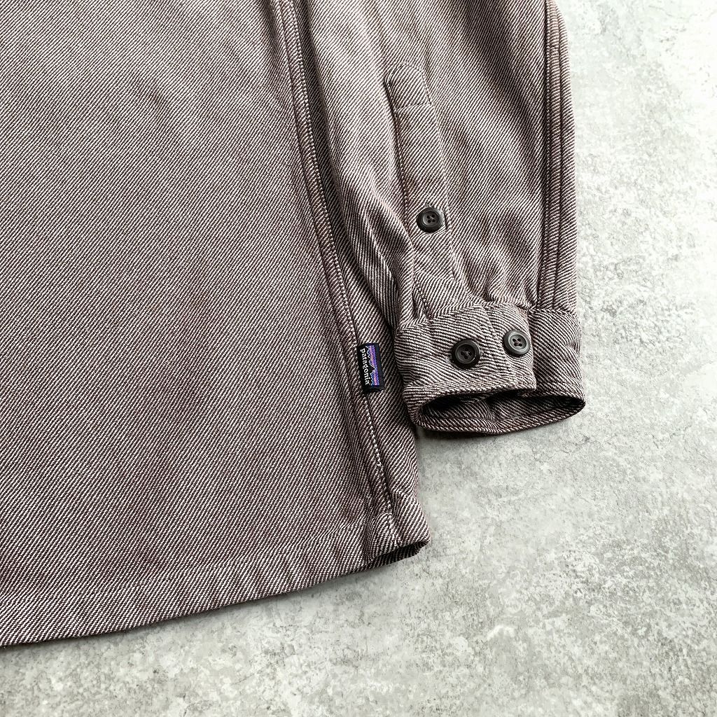 2014年製 patagonia Fjord Flannel 【brown Plain】 パタゴニア