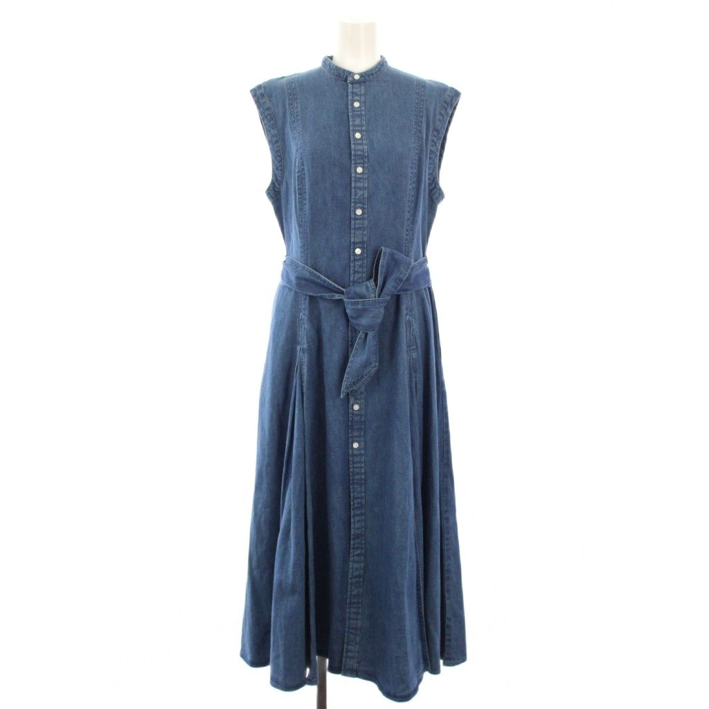 ポロ ラルフローレン POLO RALPH LAUREN ノースリーブデニムワンピース ロング 0 青 ブルー 211972680001 TK