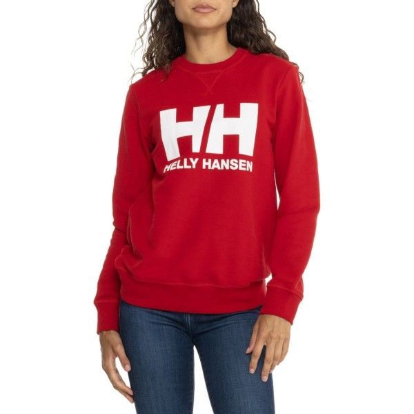 【送料無料】 ヘリーハンセン レディース ジャケット・ブルゾン アウター Helly Hansen Logo Sweatshirt - Organic Cotton 162 Red