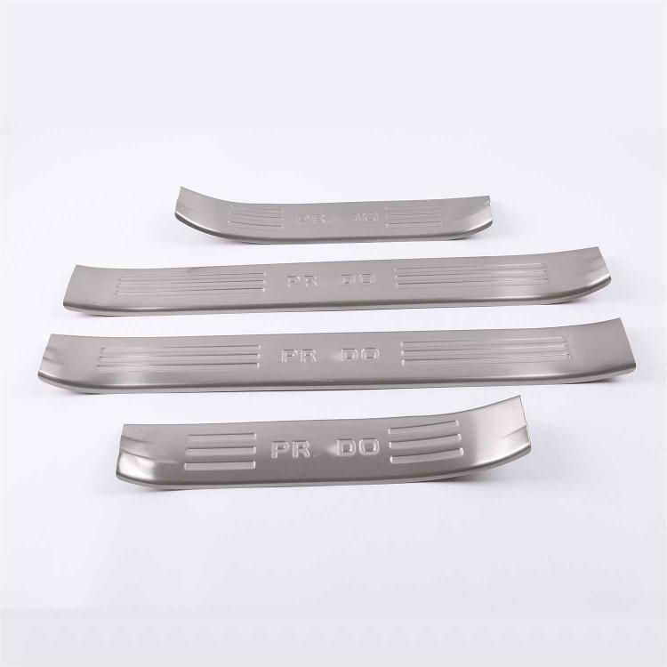 トヨタ プラド PRADO 150系 10-22年対応 ドアスカッフプレート 上部ステップガード 4Pセット ステンレスヘアライン仕上げ 傷防止 ドレスアップ