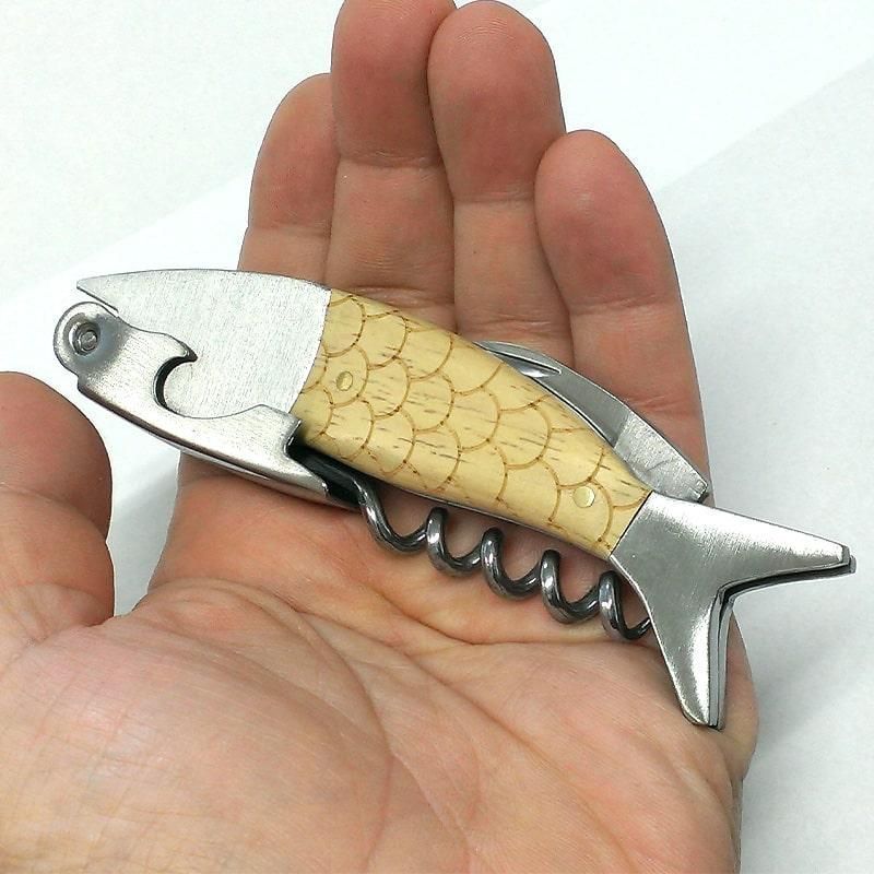 ワインオープナー-ソムリエナイフ サーディーンズ 魚 栓抜き キャンプ 瓶 お酒 おしゃれ 可愛い アメリカン雑貨 インテリア WWW_OLIVIERBERNSTEIN_COM