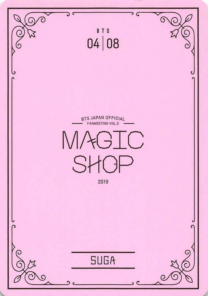 bts Magic Shop ミニフォト suga BTS 5th Muster Magic Shop Seoul Official Mini Photo Card