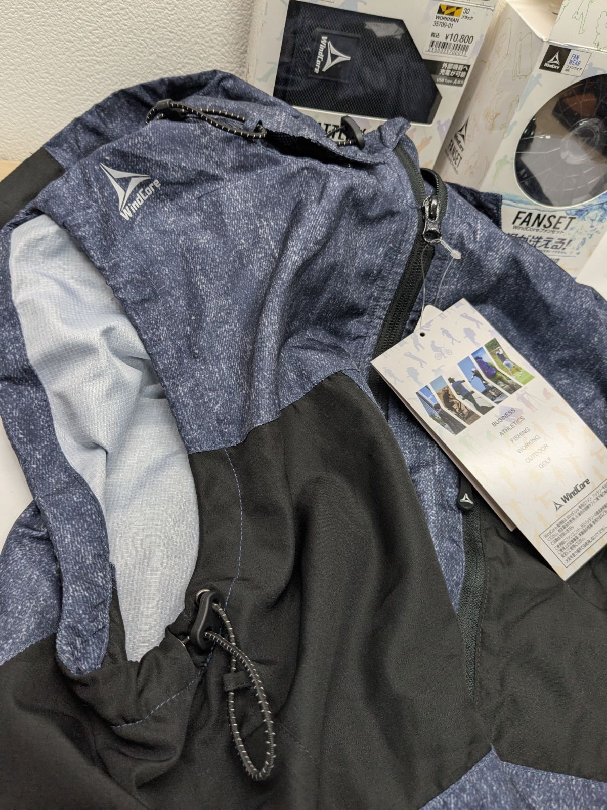 新品未使用 ワークマン 空調服 WindCoreバッテリーセット WindCore