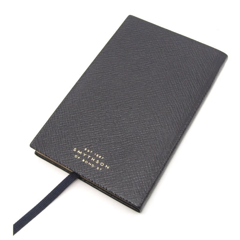 【未使用】SMYTHON スマイソン Panama ノートブック ブラック Smythson SMYTHSON スマイソン Panama A4 クロコ型押しレザー