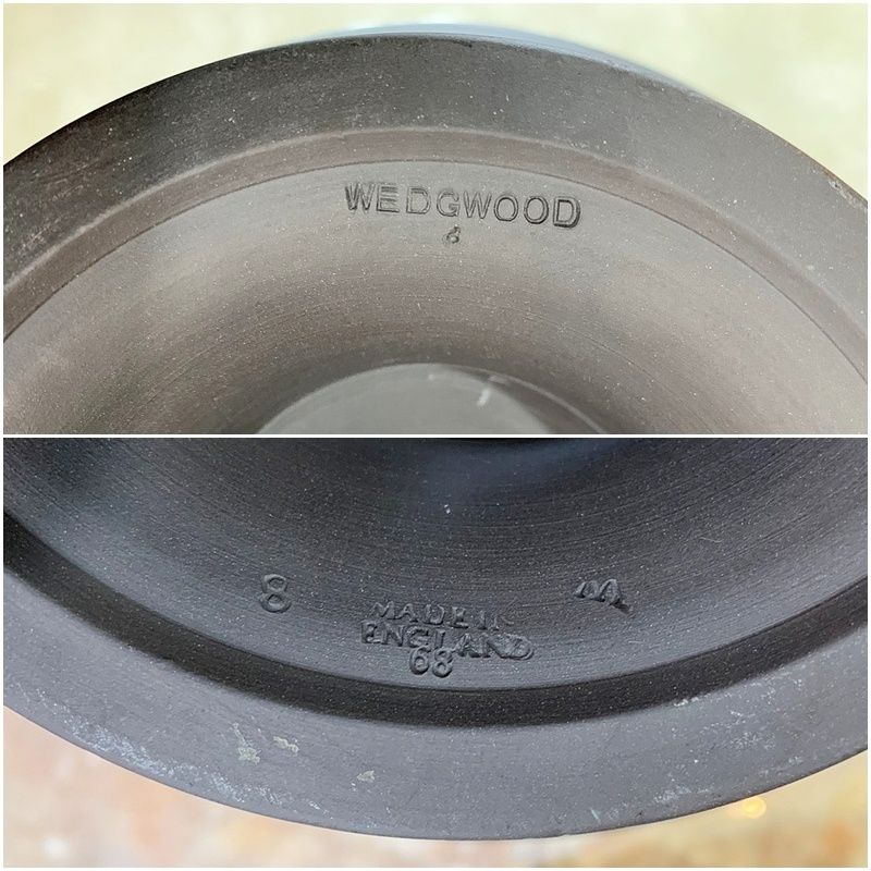 希少品 WEDGWOOD ウェッジウッド ブラック ジャスパー 脚付き