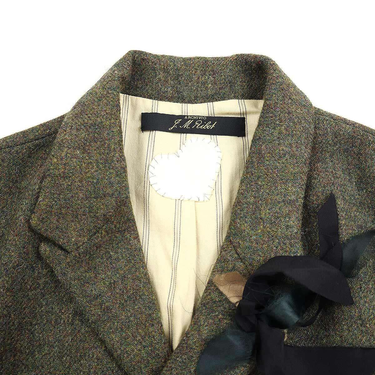 archivio j.m. ribot 葉デザイン 長袖シャツ（新品】 ARCHIVIO