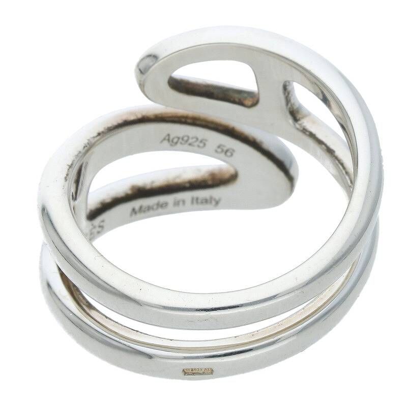 エルメス シェーヌダンクル ツイスト シルバーリング メンズ 15