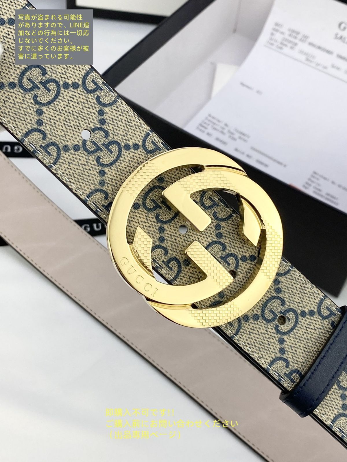 即購入値下げコメントお願いします❁ GUCCI グッチ ベルト 最終値下げ！ GUCCI グッチ GG ベルト メンズ 本革 - メルカリ