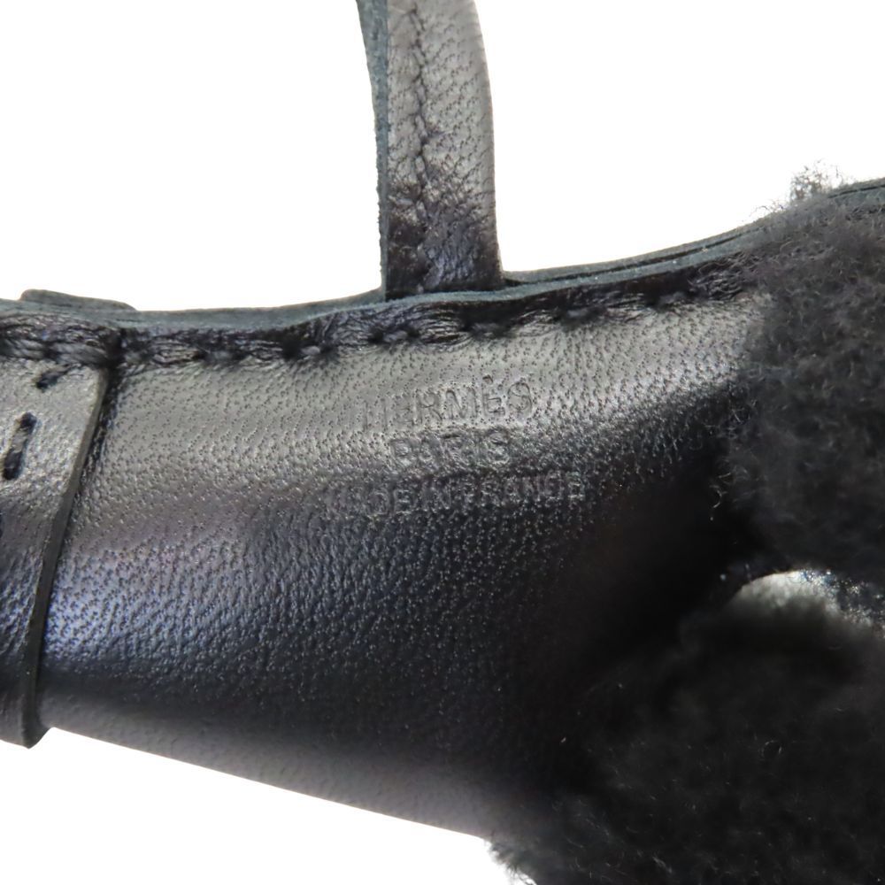 中古】HERMES エルメス バディパンクチャーム ソーブラック シルバー