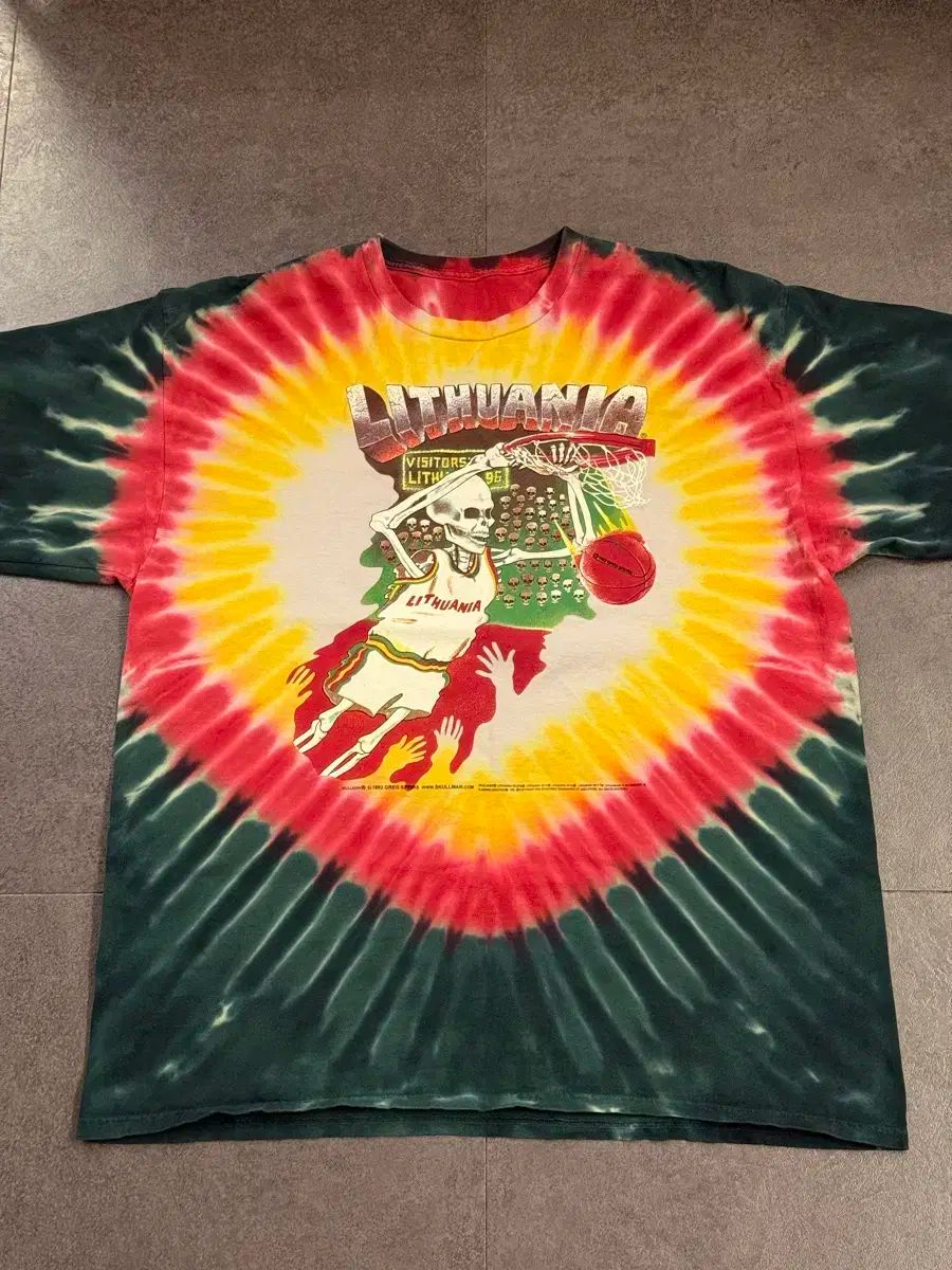 グレイトフル・デッド リトアニア ダイダイ柄 リーフロ xxl