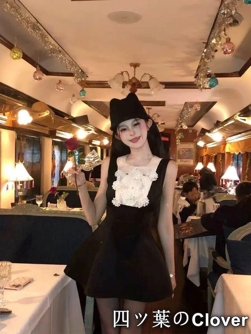 ミニ丈レースワンピース 清楚系パーティードレス