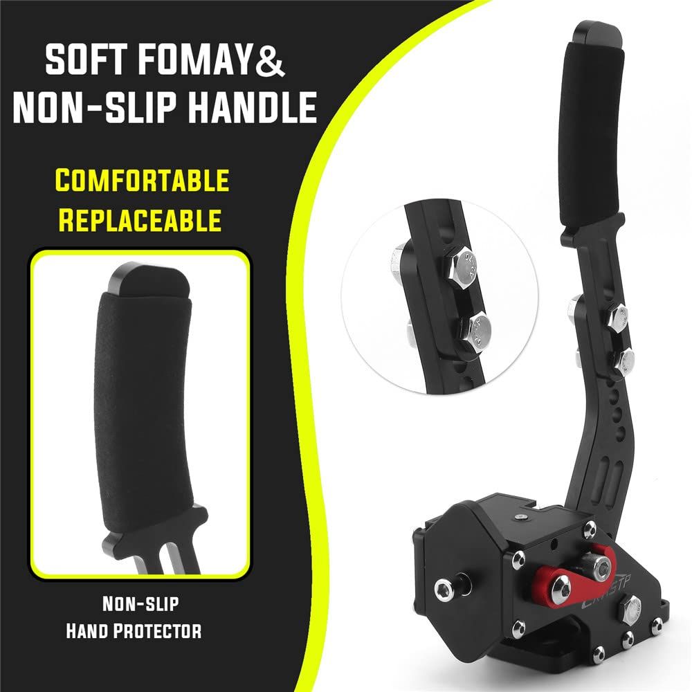 MUTEKI ゲームハンドブレーキ USB 接続 サイドブレーキ インストール簡単 レーシングゲーム ハンドルコントローラー ハンコン Windows Racing Games用 ブラック SKLAD-KIRPICHA_RU